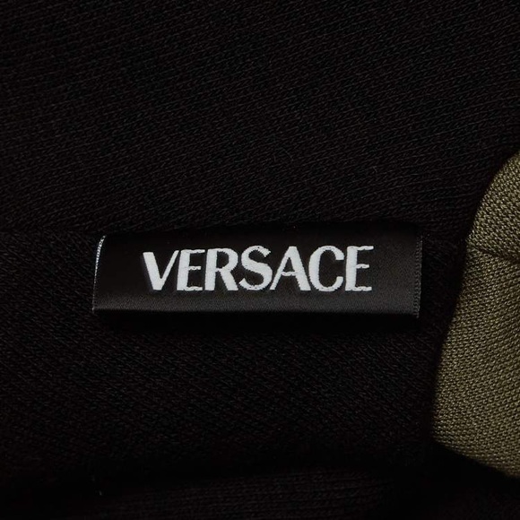 Versace Black, Red, and White Cropped Hoodie - Picture 11 of 13